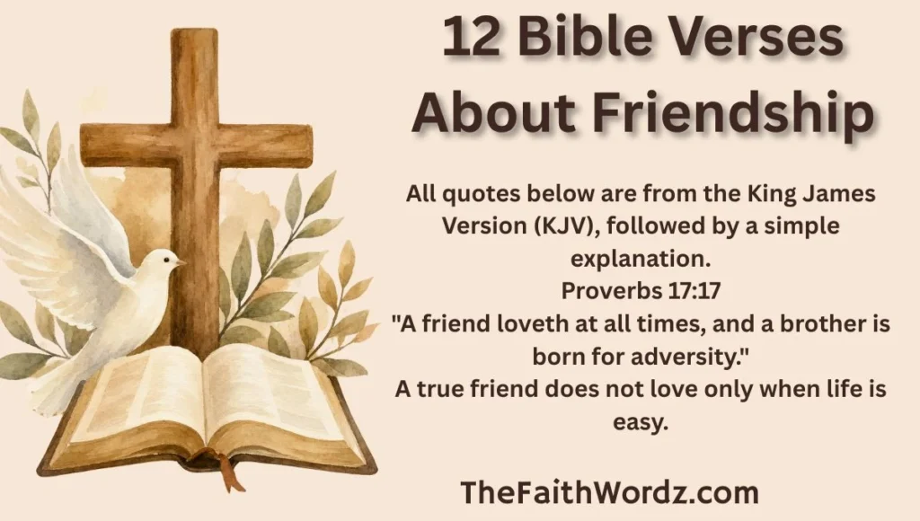 12 Bible Verses About Friendship