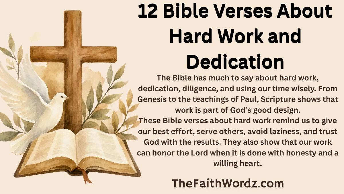12 Bible Verses About Hard Work and Dedication
