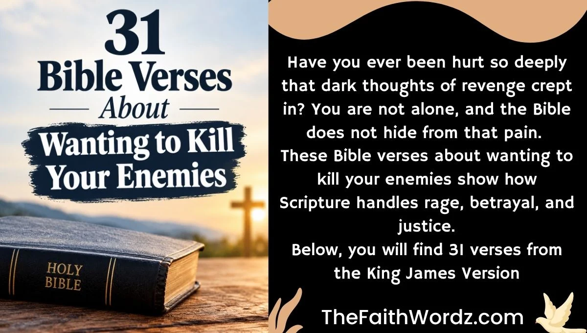 31 Bible Verses About Wanting to Kill Your Enemies