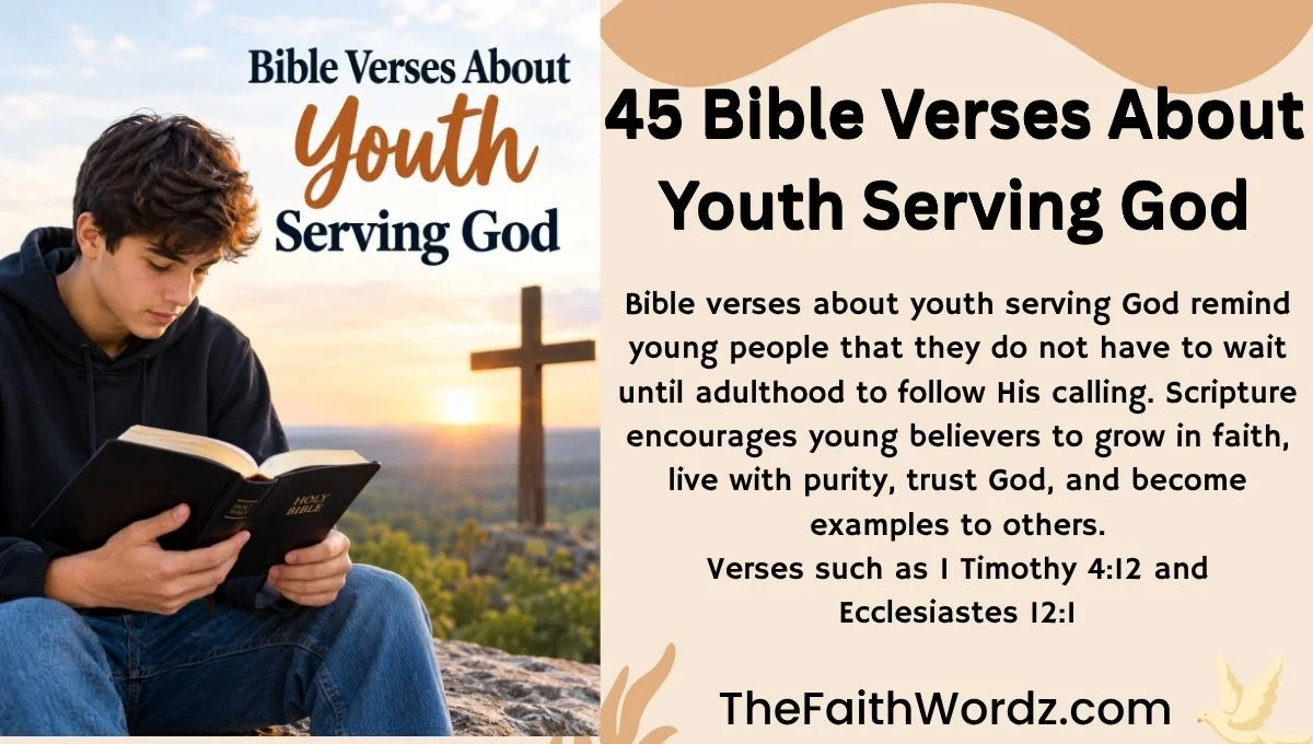 45 Bible Verses About Youth Serving God