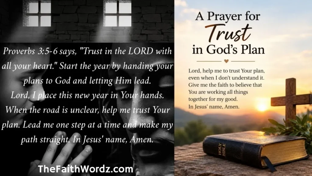 A Prayer for Trust in God's Plan