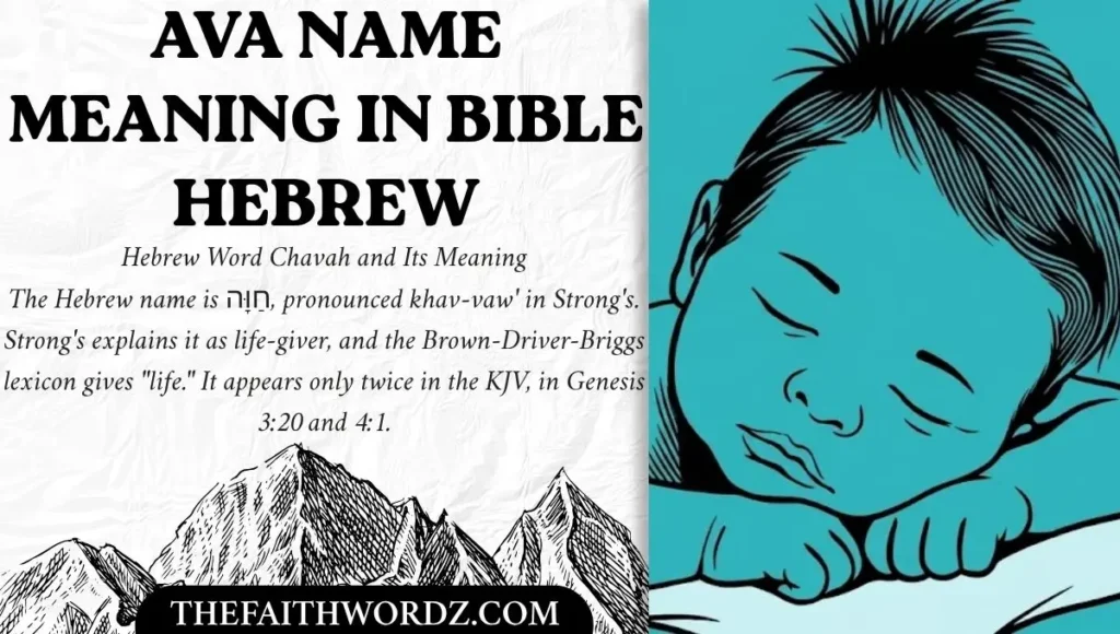 Ava Name Meaning in Bible Hebrew