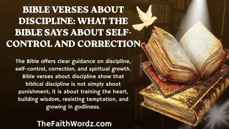 Bible Verses About Discipline: What the Bible Says About Self-Control and Correction