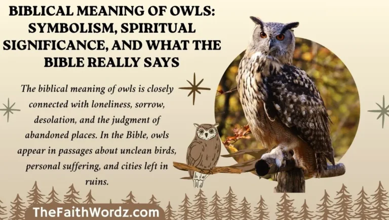 Biblical Meaning of Owls: Symbolism, Spiritual Significance, and What the Bible Really Says