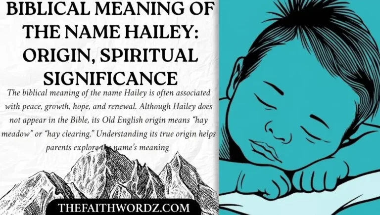 Biblical Meaning of the Name Hailey: Origin, Spiritual Significance & Symbolism