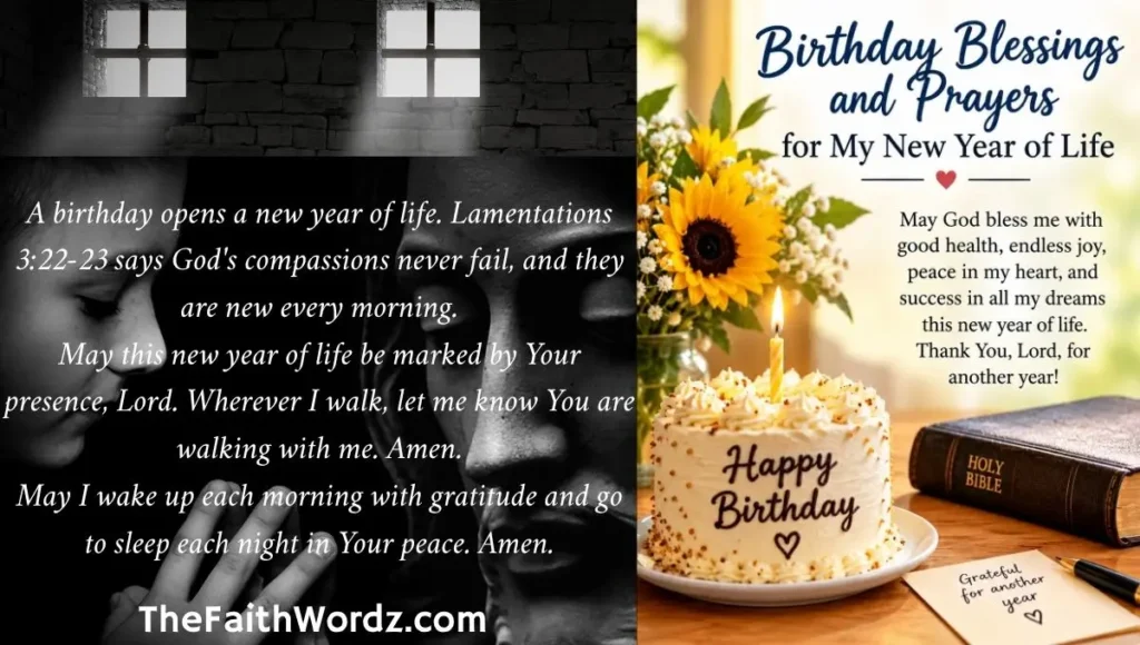 Birthday Blessings and Prayers for My New Year of Life