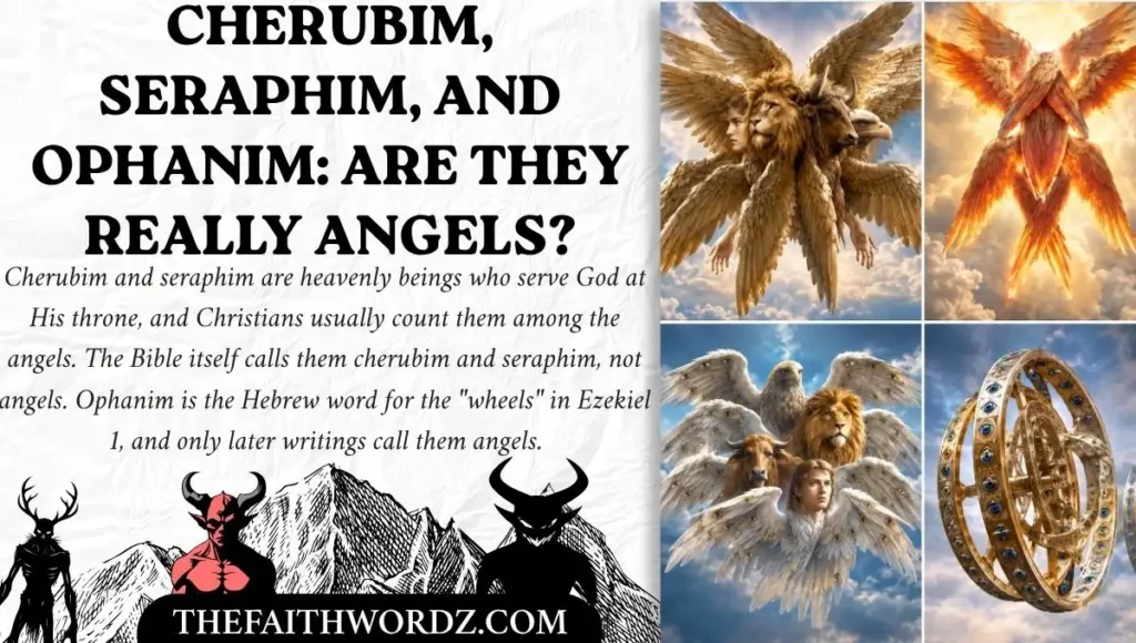Cherubim, Seraphim, and Ophanim: Are They Really Angels?