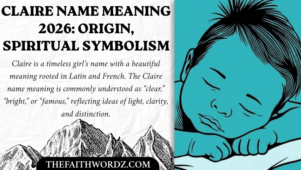 Claire Name Meaning 2026: Origin, Spiritual Symbolism & Personality Traits