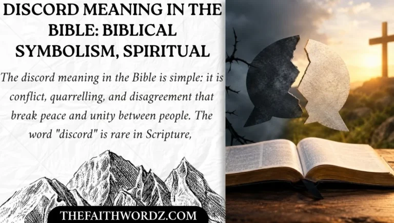 Discord Meaning in Bible: Biblical Symbolism, Spiritual Warning and Faith Message