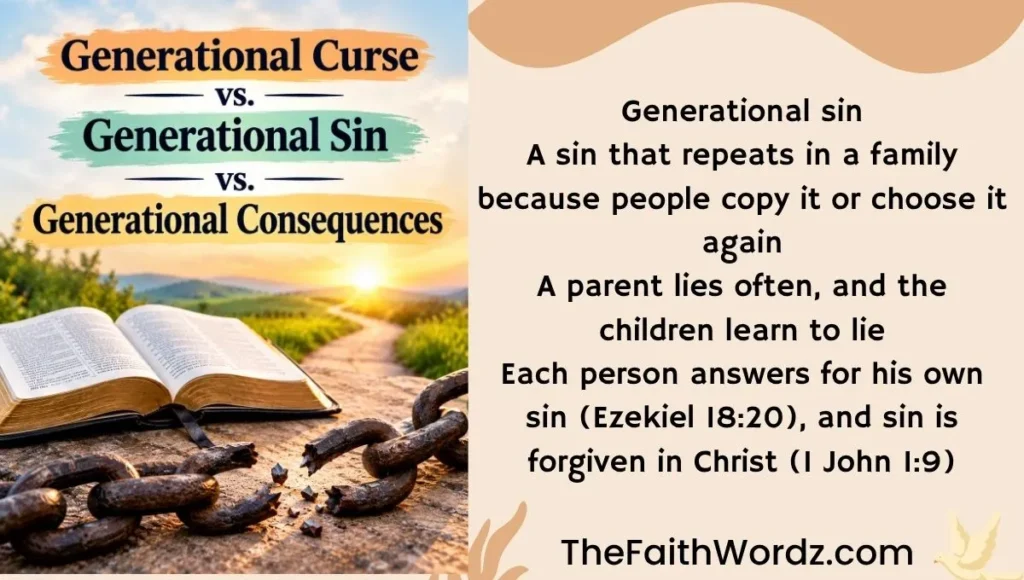 Generational Curse vs. Generational Sin vs. Generational Consequences