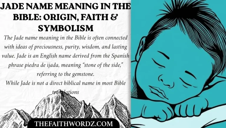 Jade Name Meaning in the Bible: Origin, Faith & Symbolism