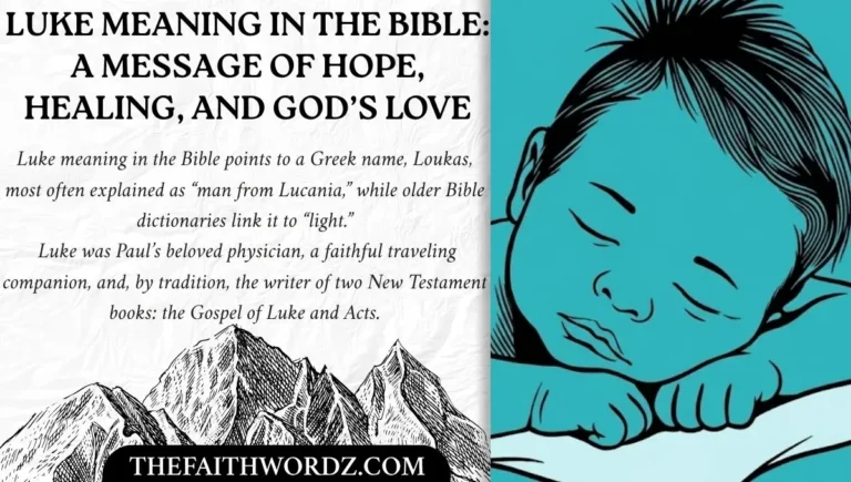 Luke Meaning in the Bible: A Message of Hope, Healing, and God’s Love