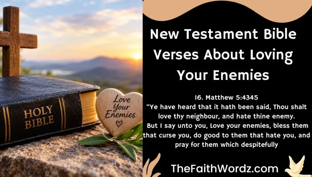 New Testament Bible Verses About Loving Your Enemies