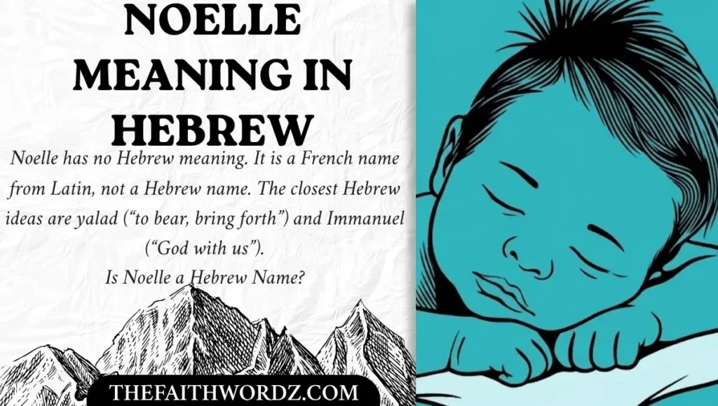 Noelle Meaning in Hebrew