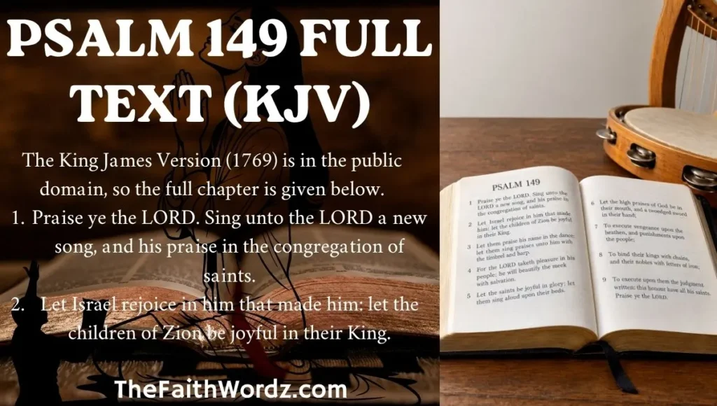 Psalm 149 Full Text (KJV)