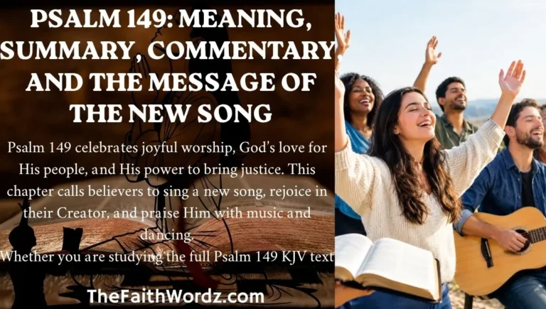Psalm 149: Meaning, Summary, Commentary, and the Message of the New Song