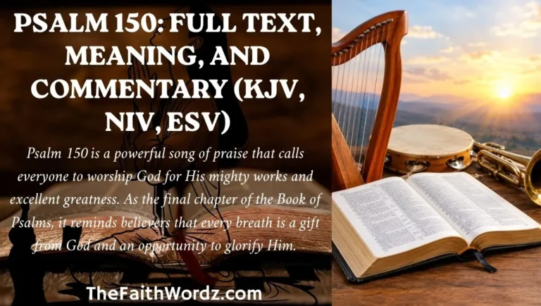 Psalm 150: Full Text, Meaning, and Commentary (KJV, NIV, ESV)