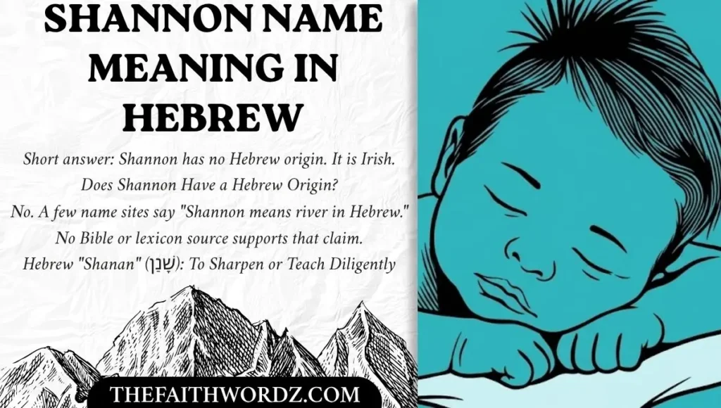 Shannon Name Meaning in Hebrew