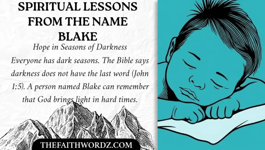 Spiritual Lessons from the Name Blake