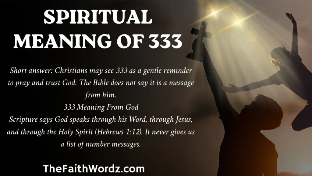 Spiritual Meaning of 333