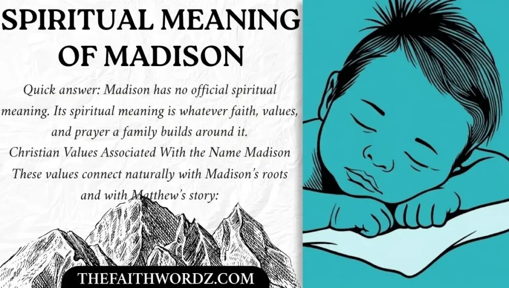 Spiritual Meaning of Madison