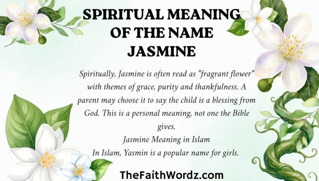 Spiritual Meaning of the Name Jasmine