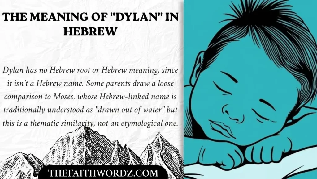 The Meaning of "Dylan" in Hebrew