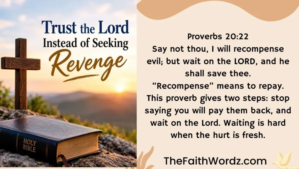 Trust the Lord Instead of Seeking Revenge