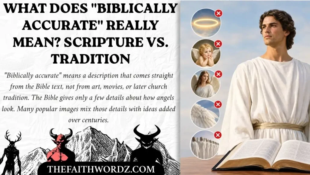 What Does "Biblically Accurate" Really Mean? Scripture vs. Tradition