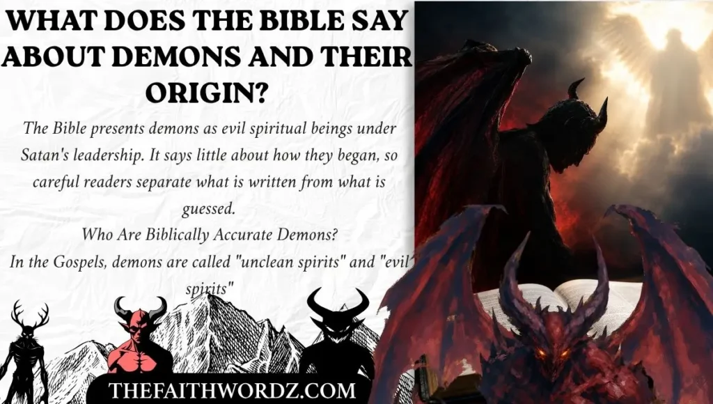What Does the Bible Say About Demons and Their Origin?