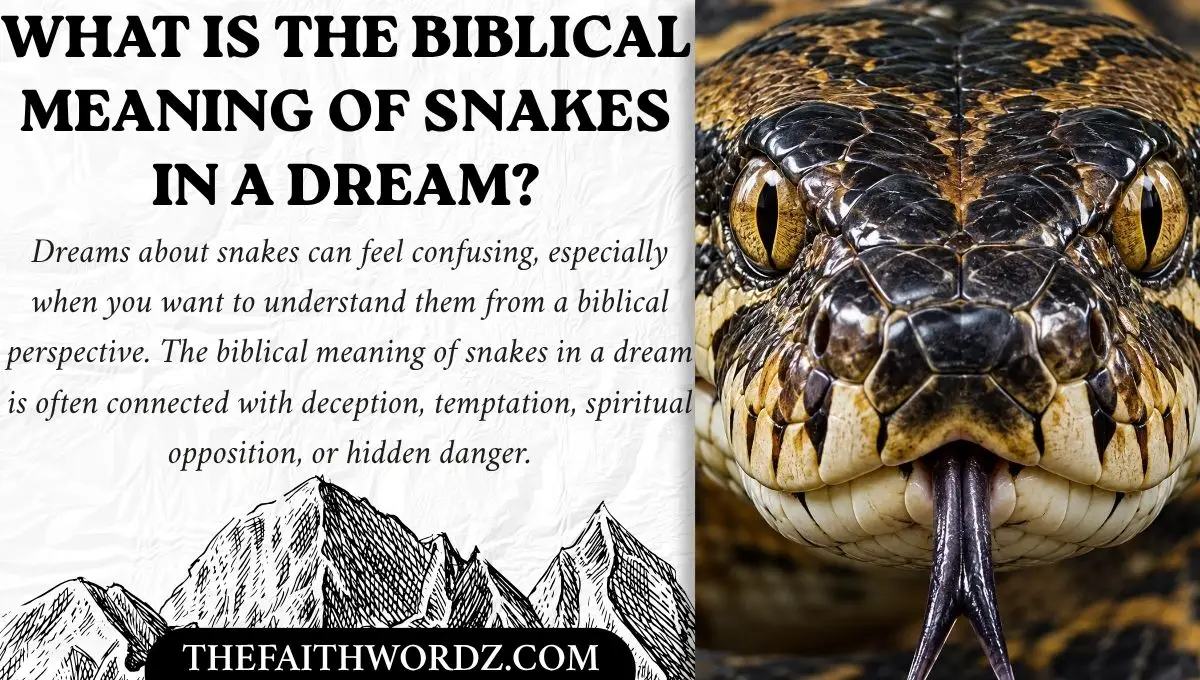 What Is the Biblical Meaning of Snakes in a Dream?