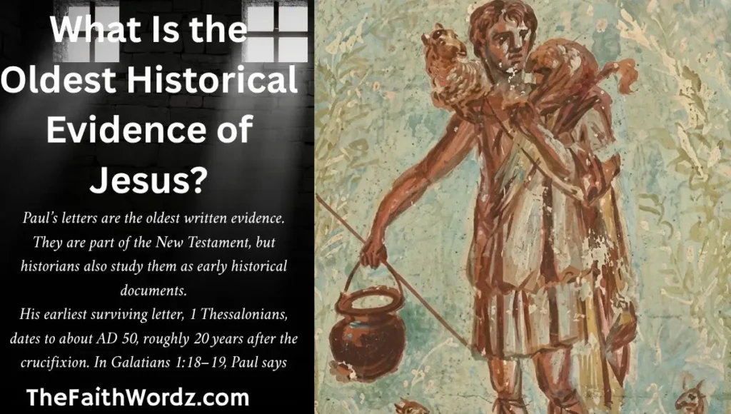 What Is the Oldest Historical Evidence of Jesus?