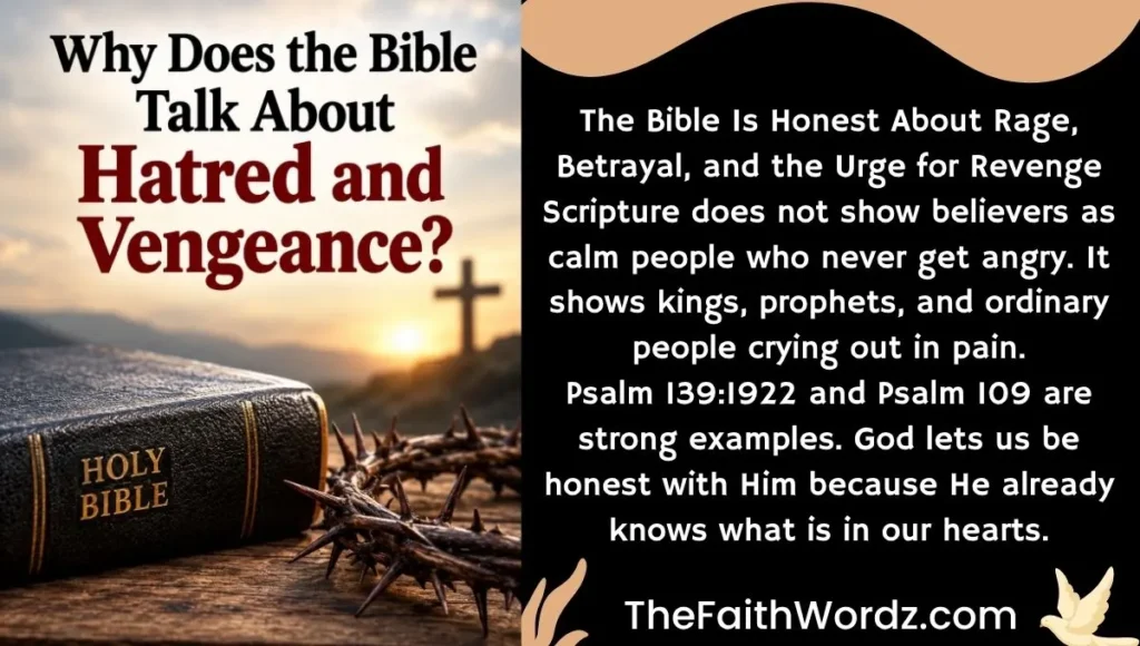 Why Does the Bible Talk About Hatred and Vengeance?