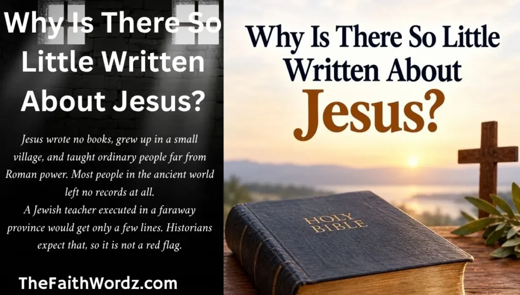 Why Is There So Little Written About Jesus?